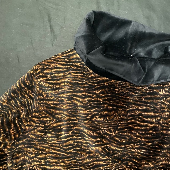 Jason Maxwell Cowl Neck Velveteen Pullover Blouse - Picture 4 of 8